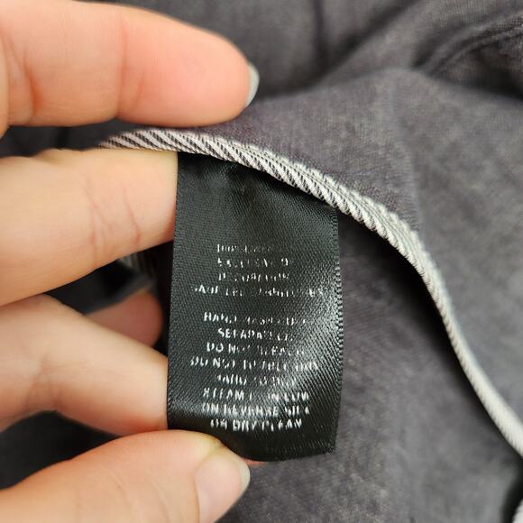 Lafayette 148 New York Linen Grey Blazer 12‎ Classic Career Office Preppy Corp - Picture 4 of 7